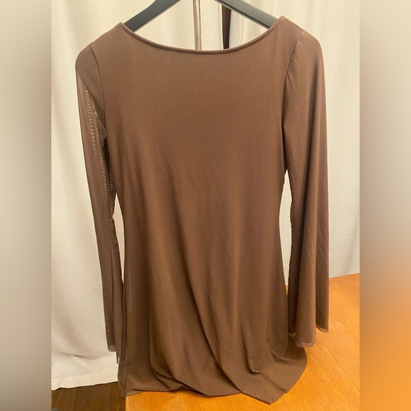 COPY - Princess Polly Lukea brown long sleeve dress. Size 8. - Picture 9 of 11